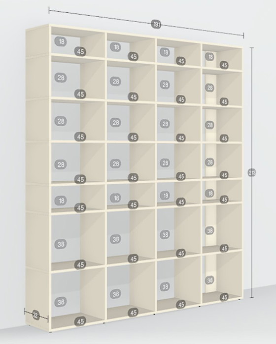 Image 1 of Tylko Bookcase in Cotton Beige