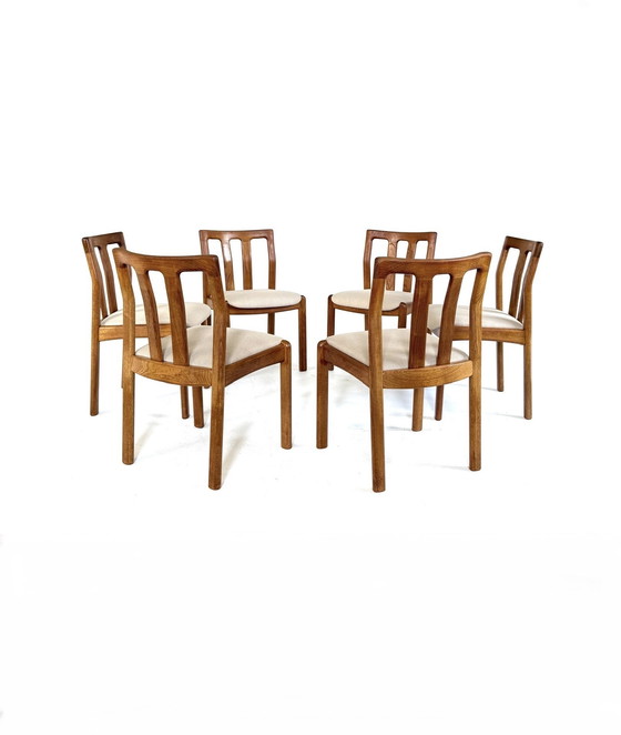 Image 1 of 6x chaise de salle à manger vintage Dyrlund '70s
