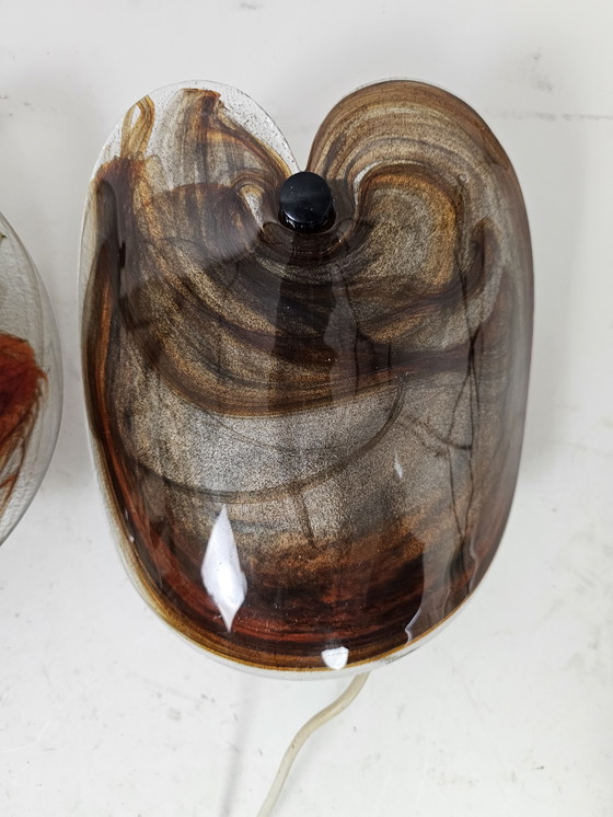 Image 1 of Set of wall lamp lamps Per Lutken for Holmegaard model GLASS FLAT LAMPET