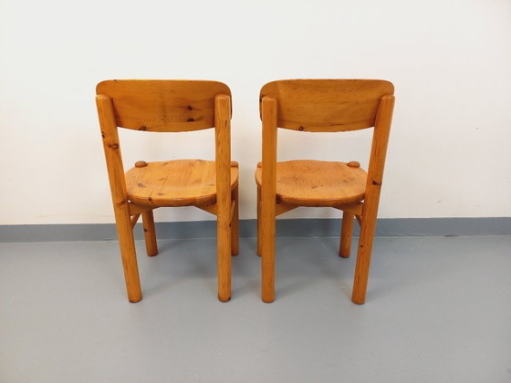 Image 1 of Set di 2 sedie vintage scandinave in pino Rainer Daumiller degli anni '60/'70