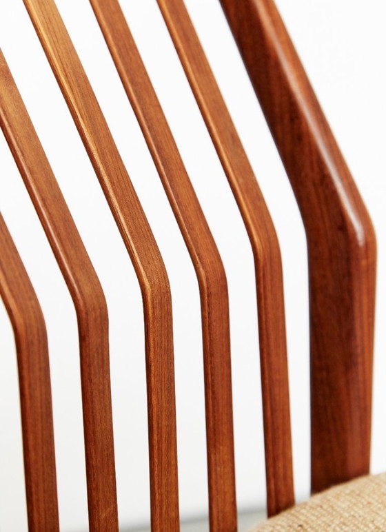 Image 1 of Svend Åge Madsen Teak Dining Chairs for Nørre Broby Maskinsnedkeri