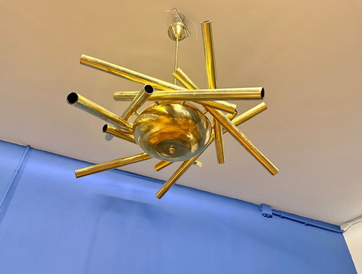 Vintage Sputnik Space Age Deckenleuchte von Stilnovo, 1950er Jahre