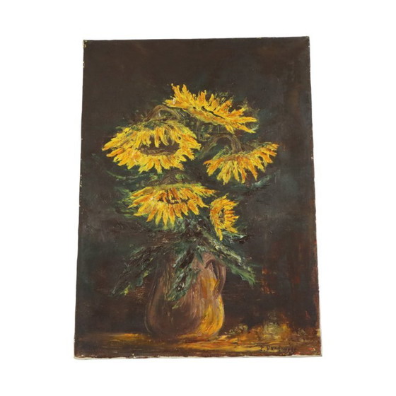 Image 1 of Still Life Sunflowers Painting 70x50cm