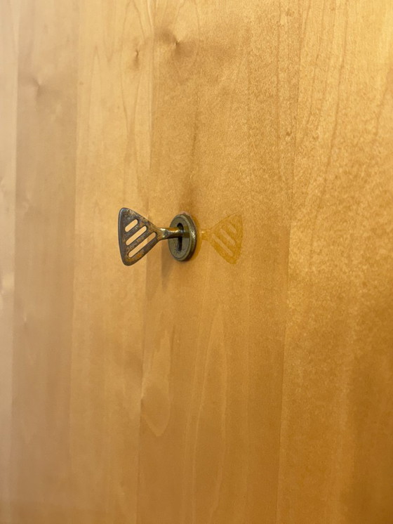 Image 1 of Very beautiful mid-century linen cupboard / cabinet / washstand / vintage highboard