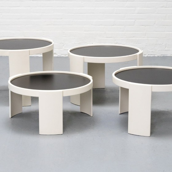 Image 1 of Cassina 780/783 Nesting Tables Gianfranco Frattini '70s
