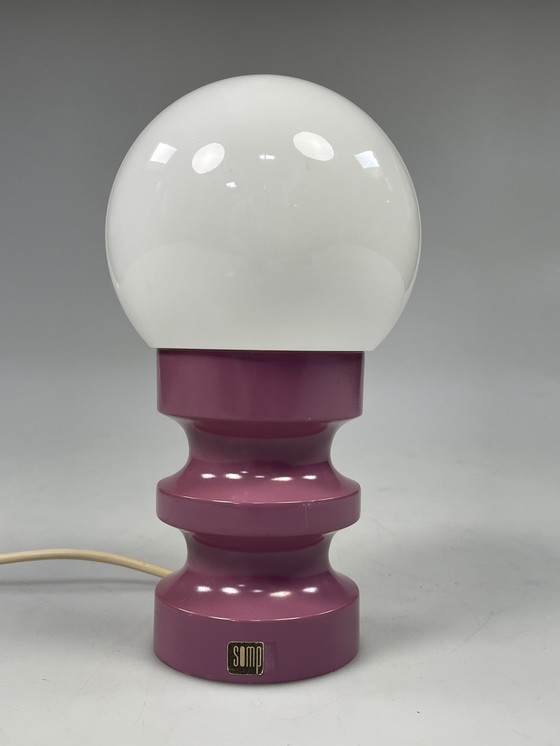 Image 1 of Lampe de table vintage, style âge de l'espace, Sompex Allemagne 1970