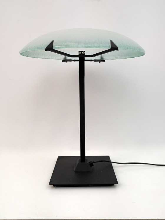 Image 1 of Post Modern Italian Murano Glass Mushroom Table Lamp, 1980s