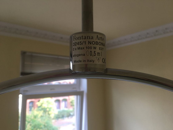 Image 1 of Nobona, Fontana Arte pendant light from the 80s, d 102 cm