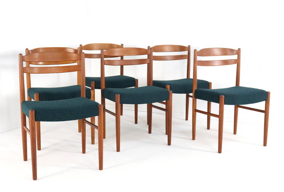 Image 1 of Ensemble de 6 chaises vintage Carl Ekström pour Albin Johansson