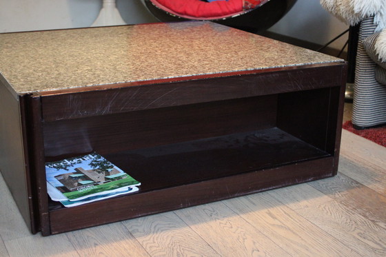 Image 1 of Angelo Mangiarotti 4D Coffee Table for Molteni, Italy 1960s