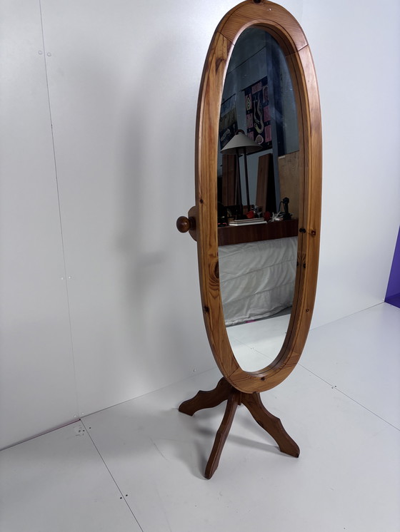 Image 1 of Vintage Pass Mirror Wood