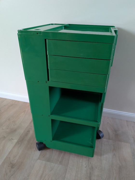 Image 1 of Chariot Boby vert vintage conçu par Joe Colombo pour Bieffeplast, années 1970