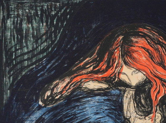 Edvard Munch: Vampire, Signed Lithograph – Lithographs & prints, Paper (photo 9 of 10)
