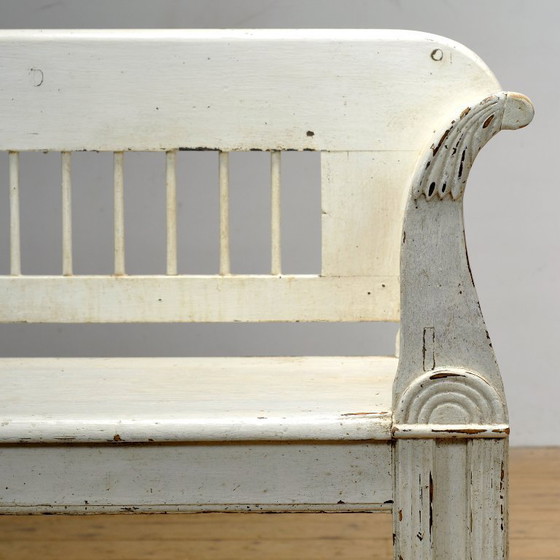 Image 1 of Banc ancien en pin, années 1900