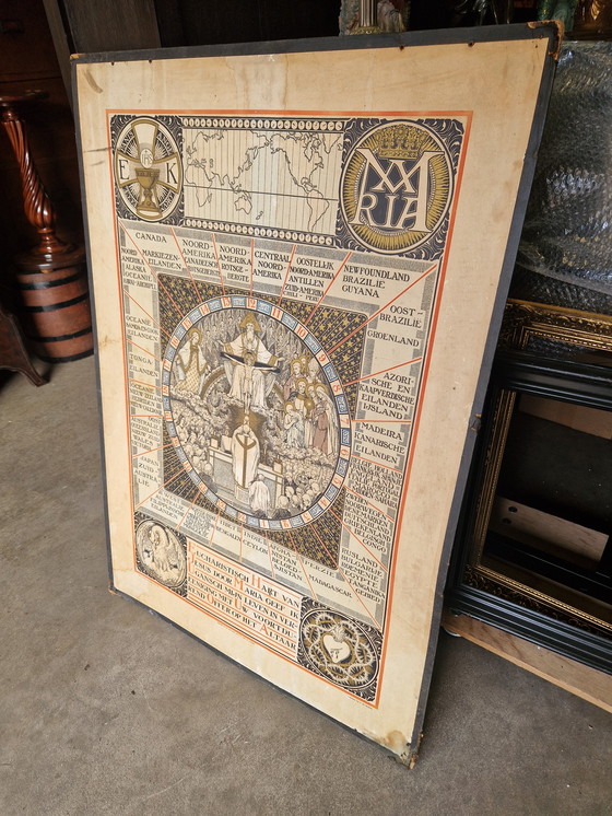 Image 1 of Grote religieuze schoolplaat 110x76