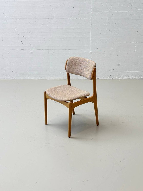 Image 1 of Set de 6 chaises modèle No.49 d'Erik Buch pour O.D. Møbler A-S au Danemark, années 1960