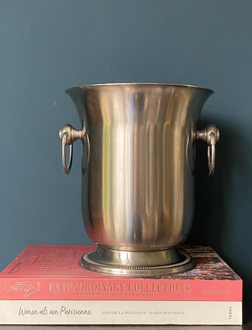 Jean Couzon heavy quality vintage champagne cooler matte