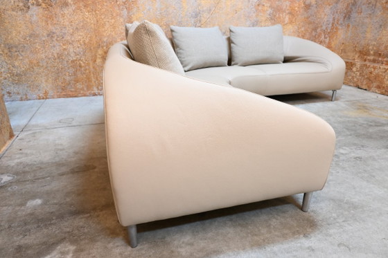 New Upholstered Leather Leolux Vol De Reve Design "Corner Sofa" – Textile (photo 5 of 8)