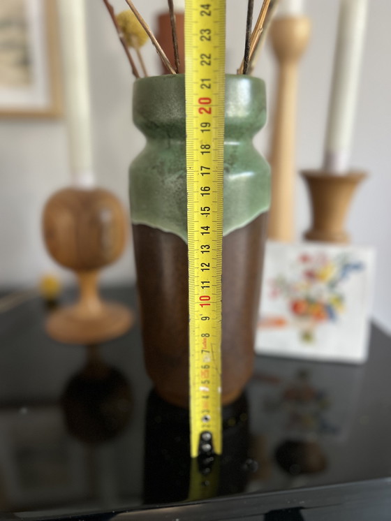 Image 1 of Vaso Germania Ovest 30418 vintage verde marrone