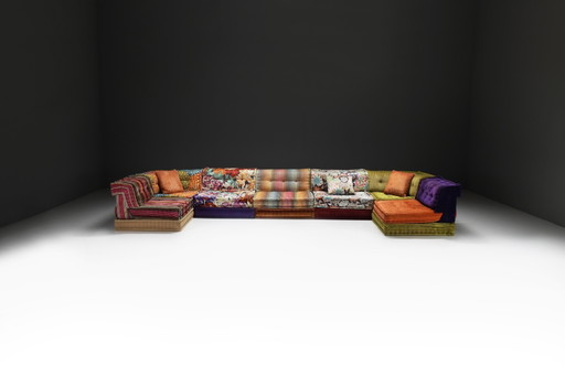 Stunning Colorful Mah Jong Missoni Fabric by Hans Hopfer for Roche Bobois France