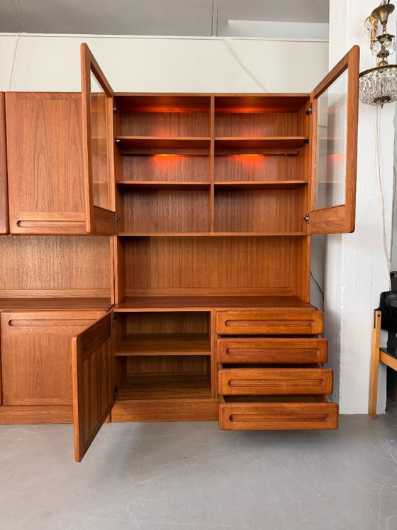 Mobile a parete Dyrlund design danese, Wall Unit, Armadi a muro vintage – Vetro, Legno (photo 9 of 10)