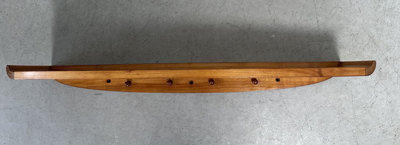 Image 1 of Vintage wall shelf with coat rack