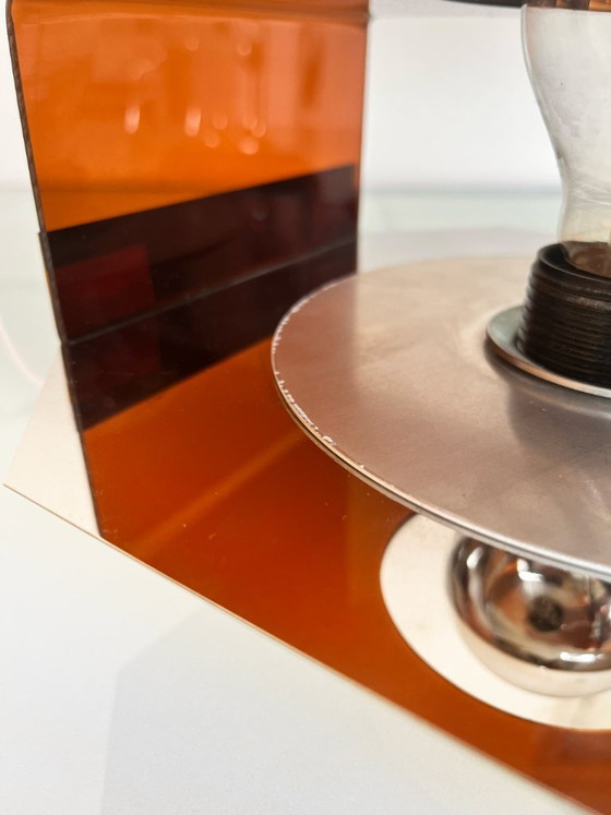 Image 1 of Vintage Dijkstra Space Age Plexiglas Wall Lamp
