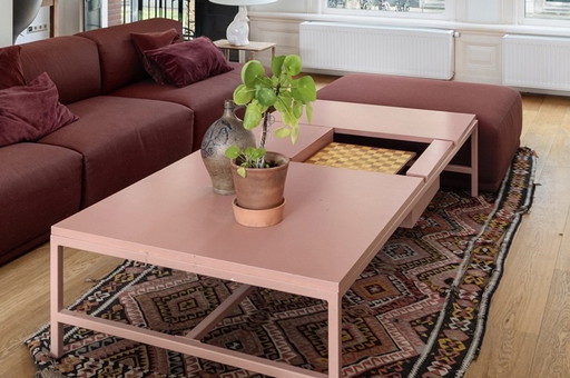 Table basse rose