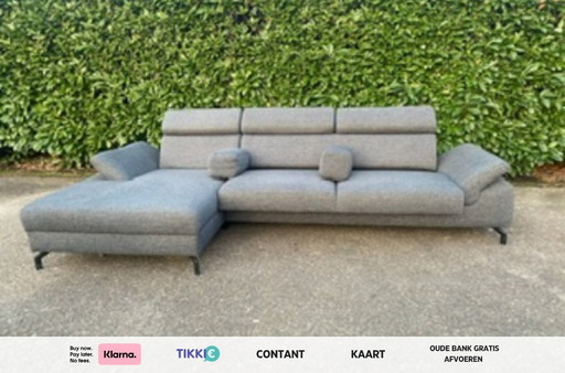 Montel Grey Corner Sofa with extendable seats- Premium Dutch design comfort – Flexible lounge living– Free Delivery 🚚