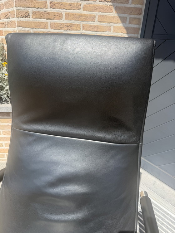 Prachtige Zwarte Jori Mensana Relax Incl Hoofdkussen Medi Mono-Move – Fauteuils, Leather, Metal (photo 9 of 13)