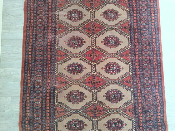 Image 1 of Alfombra pakistaní de Bujará hecha a mano