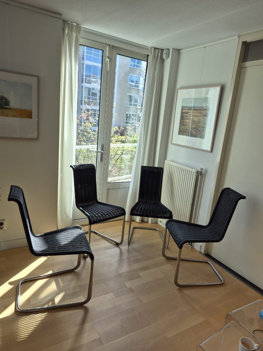 4 sedie da pranzo modello Tecta B20 di Marcel Breuer