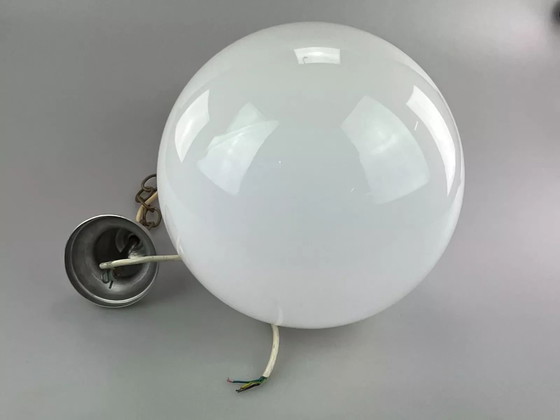 Image 1 of Lampada da soffitto anni '60-'70 lampada a sospensione in vetro di Murano "Bulb" Italia Space Age
