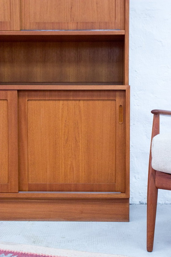 Image 1 of Poul Hundevad armadio a ripiani vintage in teak