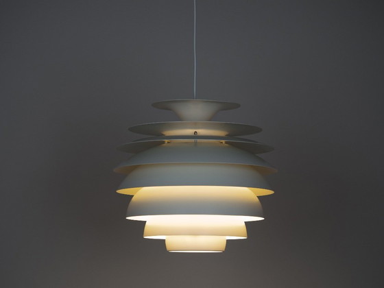 Image 1 of Lampada a sospensione vintage danese Barcelona di Bent Karlby, Lyfa. Anni '60