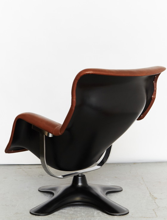 Image 1 of Yrjö Kukkapuro Karuselli Chair & Ottomane for Haimi, 1965