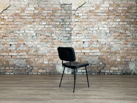 Satelliet Gerlin - Black Tufted - Set of 6 | Skai, Dining chairs, Metal, Vintage (photo 9 of 14)