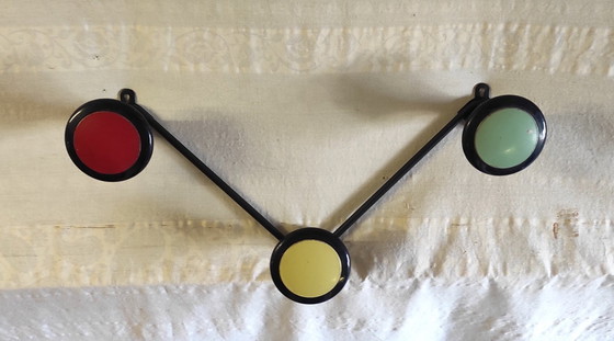 Image 1 of Appendiabiti da parete tricolore - anni '50/'60