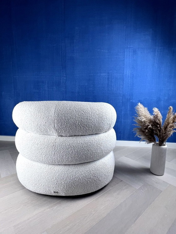 Image 1 of Riviera Maison - Poltrona Vittorio girevole, Semplicemente bianco