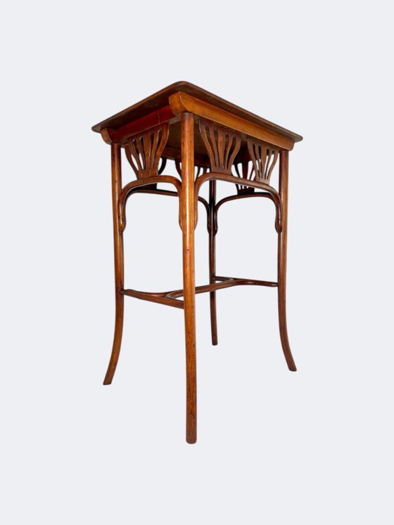Image 1 of J & J Kohn Austria Beech Bentwood Side Table - Jacob and Josef Kohn Vienna Secession Occasional Table - Art Nouveau Accent Table