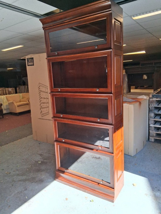 Stackable bookcase mahogany.