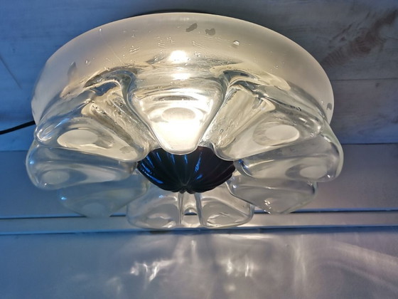 Image 1 of Plafón o aplique flor de cristal