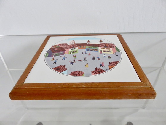 Image 1 of Villeroy & Boch, 3er Set Untersetzer, Design Gerard Laplau, 80er