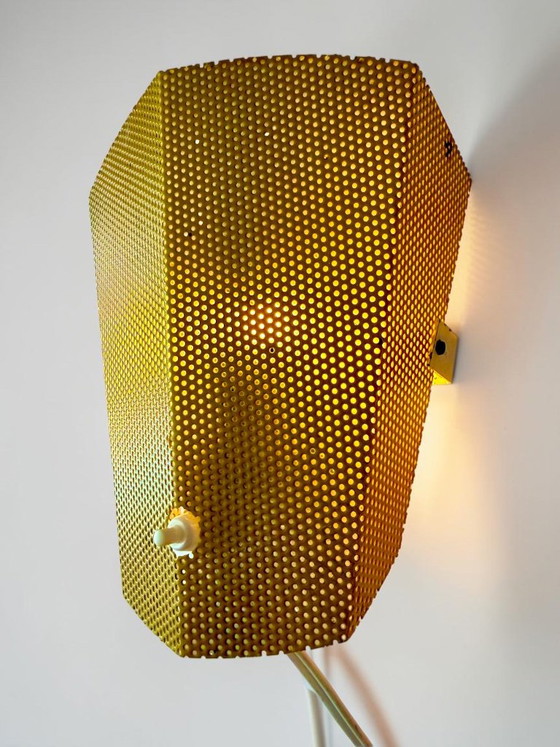 Rare set of 3 Perfolux Wall lights – Hiemstra & Evenblij, 1954 – Metal (photo 7 of 22)