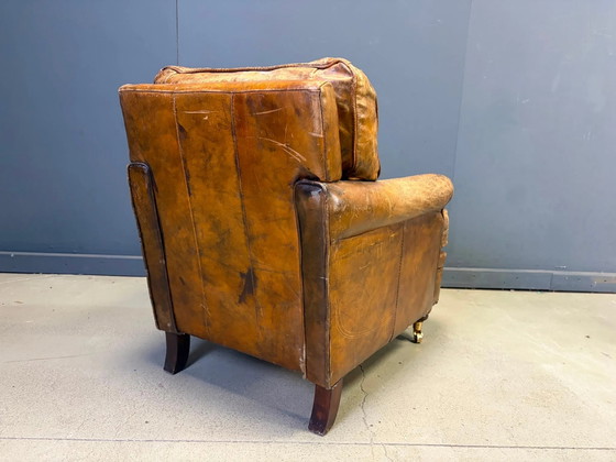 Fauteuil club en cuir style années 50 – Leather, Mid Century Modern (photo 13 of 13)