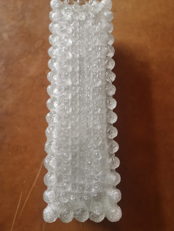 Image 1 of Limburg Glaswerk IJsglazen Bubbel Wandlamp Mid Century