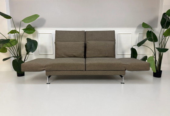 Image 1 of Brühl Moule Bank Braun Grau Schlafsofa Rollen
