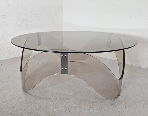 Space Age Coffee Table Plexi and Glass