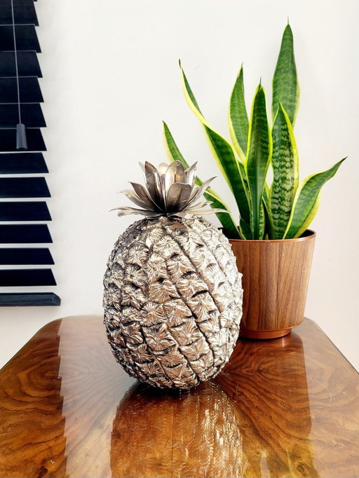 Seau à glace vintage, modèle "ananas", Hans Turnwald, années 1960
