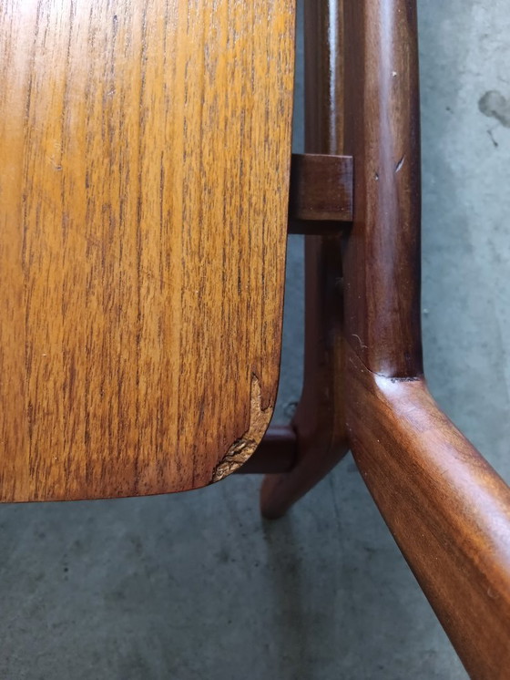 Image 1 of Mesa de centro de mediados de siglo Louis Van Teeffelen - Wébé - teca - tapa reversible